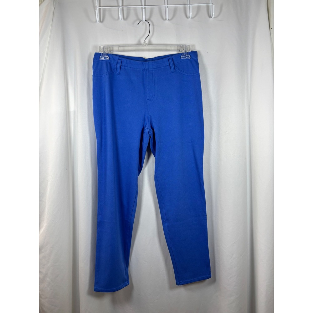 Faded Glory Womens Royal Blue Pull On Jeggings Stretch Tapered Pants XL 16-18